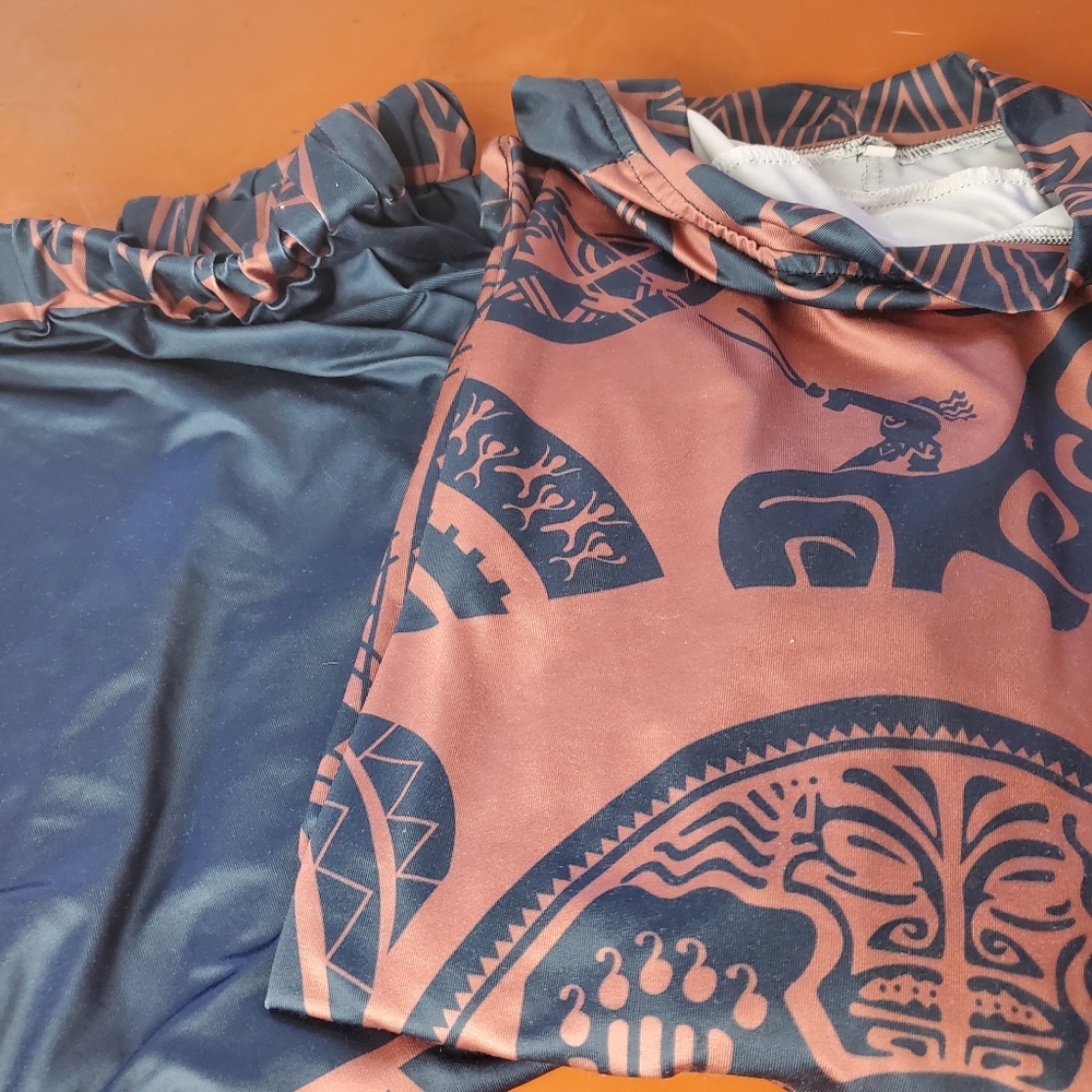 Disney Moana Maui Base Layer Costume, Athletic Material, Mens 2X